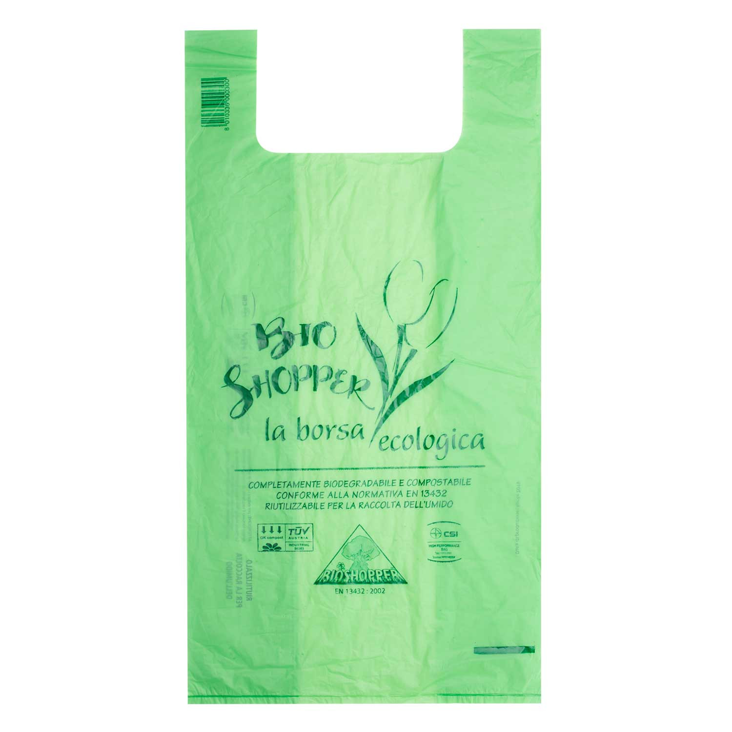 Solution Green 6L Sacchetti con e senza manici 100% compostabili e biodegradabili 