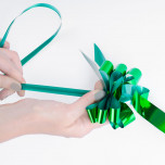 Coccarda Metal Pull Bow Verde