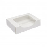 Food Box di Cartone Nano Microonda con Finestra Bianco