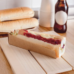 Porta Hot Dog e Cannoli in Cartone Onda Nano-micro Avana