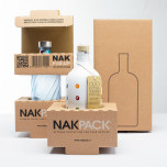 atola NAKPACK® Spedizione Bottiglia Medium Avana