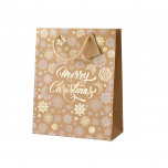 Shopper Carta Kraft Merry Christmas Fantasia Mix