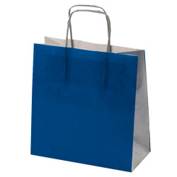 Shopper Carta Bicolor Blu e argento