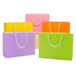 Shopper Carta Bag Box Colorate Mix
