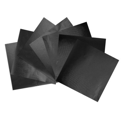 Fogli carta alluminio per cioccolatini Nero cm10x10