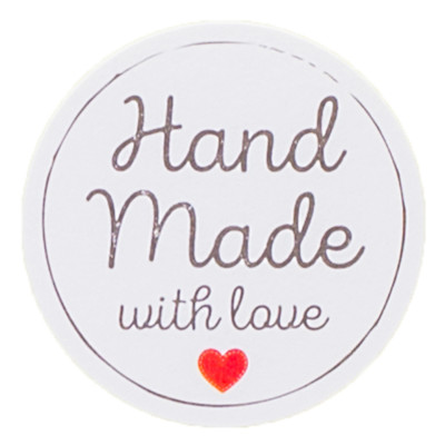 Etichette Adesive Handmade With Love - Eurofides