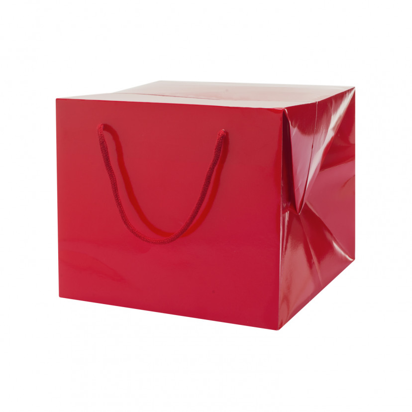 Bag Box Portapanettone Lusso Lucida Rossa
