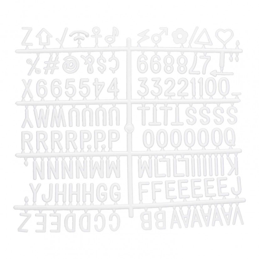 Kit lettere e numeri per lavagna in Feltro