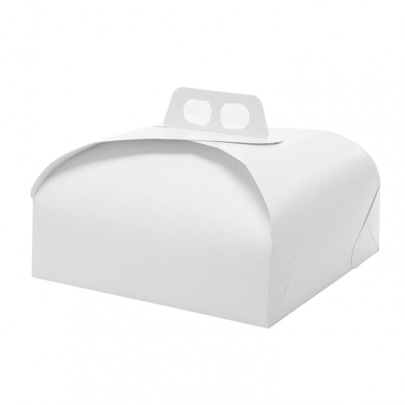  20,3 cm quadrato 200 mm SQ. Bianco scatole torta  Confezione da 5 