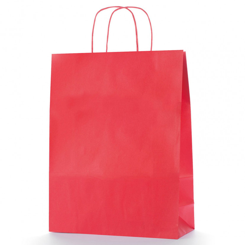 Shopper Carta Colorata Rosso