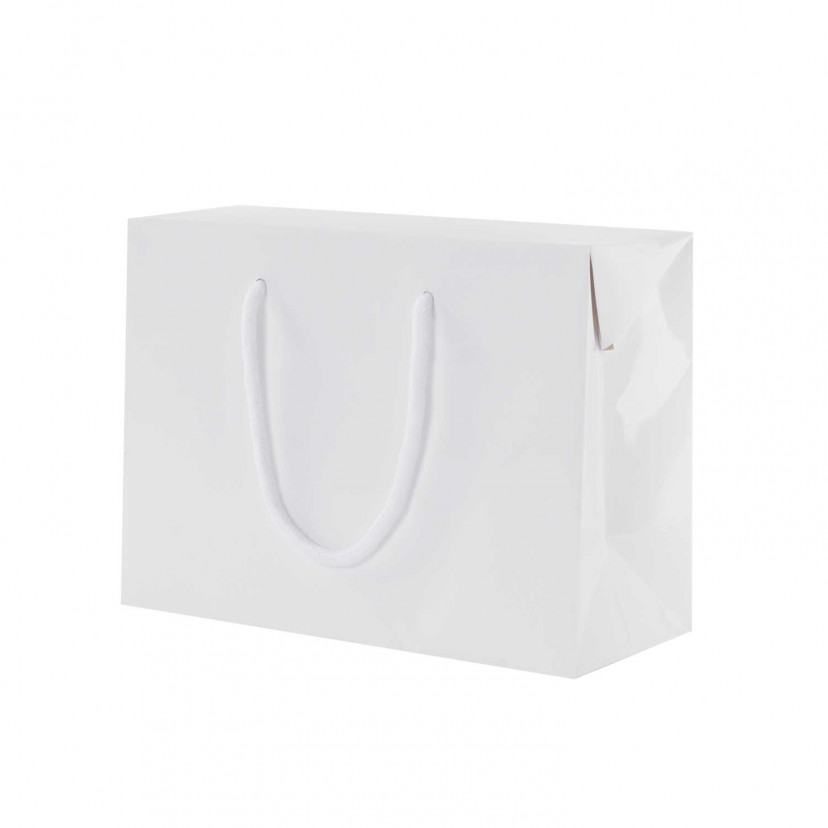 Shopper Carta Lusso Lucida Bag Box Bianco