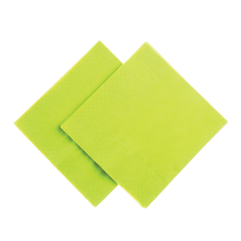 Tovaglioli Tissue Unicolor Verde Mela