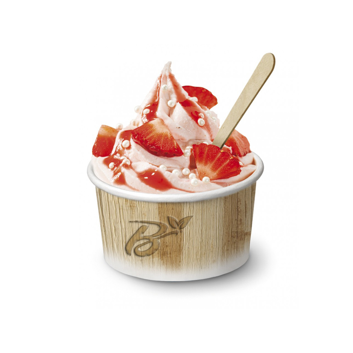 Creative vivaci colori Ice Cream Ciotole con cucchiaio di plastica PP coppetta Frozen Yogurt Coppe per il regalo di compleanno del partito 
