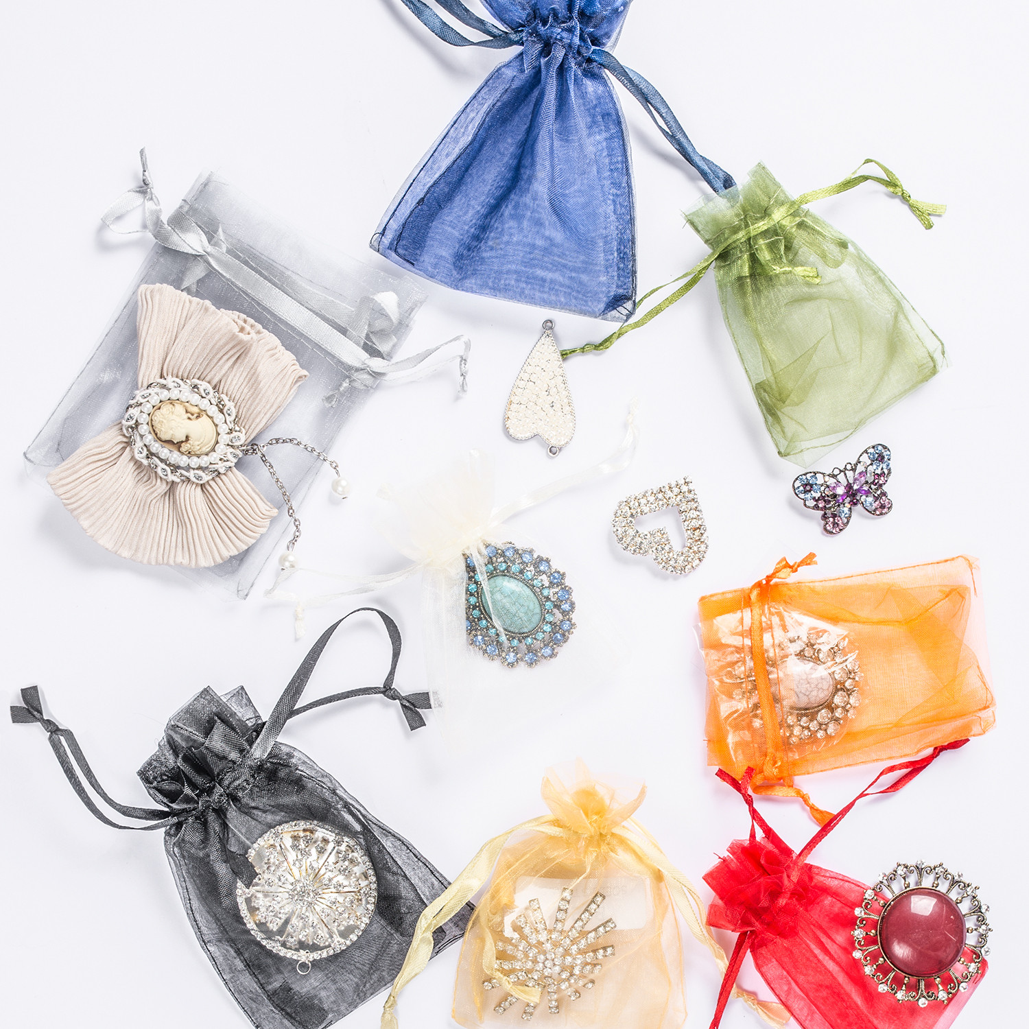 bordeaux decorazione 10 sacchetti di organza ideali per confezione regalo elemento decorativo sacchetto organza misura: 40x30 cm 
