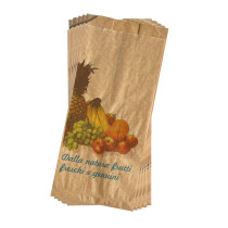 Sacchetti per alimenti personalizzati su 1 lato 1 colore, carta millerighe  con finestra