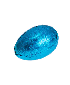 Fogli Carta Alluminio per uova di Pasqua Goffrati Satinati Azzurro