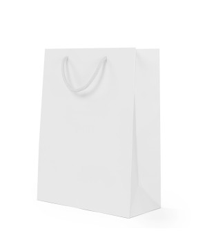 Shopper Carta Lusso Opaca Bianco