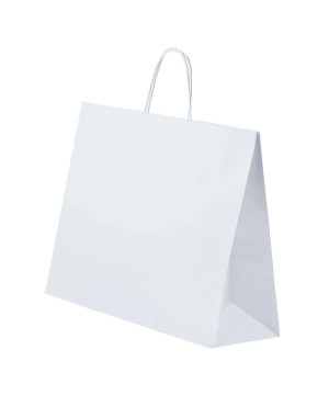 Shopper Carta Kraft cordino Bianco
