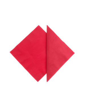 Tovaglioli Tissue Unicolor 25x25 cm Rosso