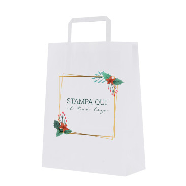 Shopper Christmas frame personalizzata Bianco piattina-45x15x49-xf-xmas-golden-frame-cmyk-8 (Personalizzabili)