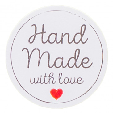 Etichetta Adesiva Handmade with Love Mix