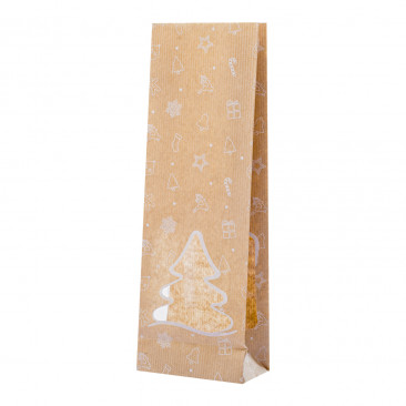 Sacchetti di carta usa e getta Kraft 13 * 8 cm 50 pezzi Sacchetti di carta kraft ecologici piccoli sacchetti regalo marroni Sacchetti da pranzo per feste di compleanno Festa di nozze di Natale 
