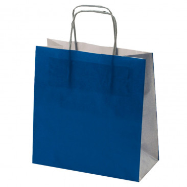 Shopper Carta Bicolor Blu