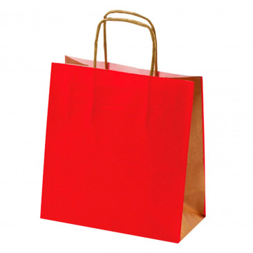 Shopper Carta Bicolor Rosso