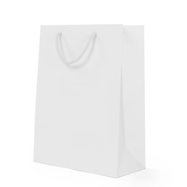Shopper Carta Lusso Opaca Bianco