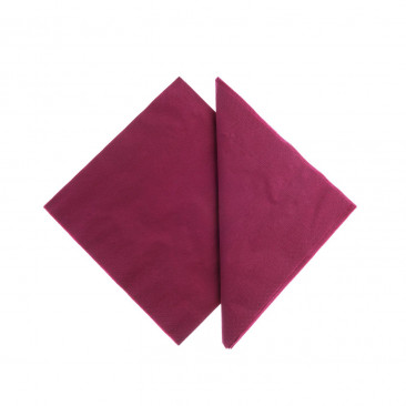 Tovaglioli Tissue Unicolor 25x25 cm Bordeaux