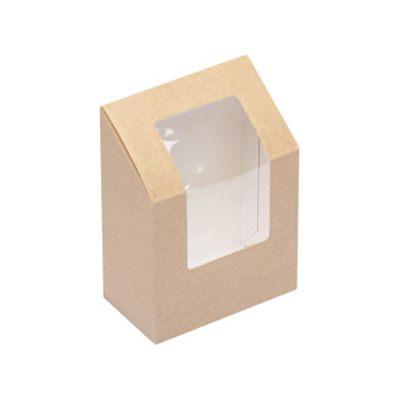 Scatole per Wrap in Cartone Onda Nano-micro con Finestra Avana