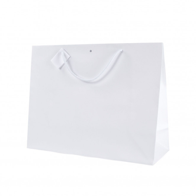 Shopper Carta Lusso Opaca orizzontale Bianco