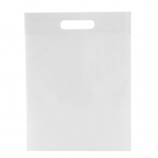 Eurofides® 100 Shopper Borse TNT Manico fustellato a Fagiolo cm.30x45 Colore Bianco 