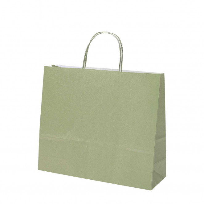 Shopper Carta Trendy Verde Salvia Orizzontale