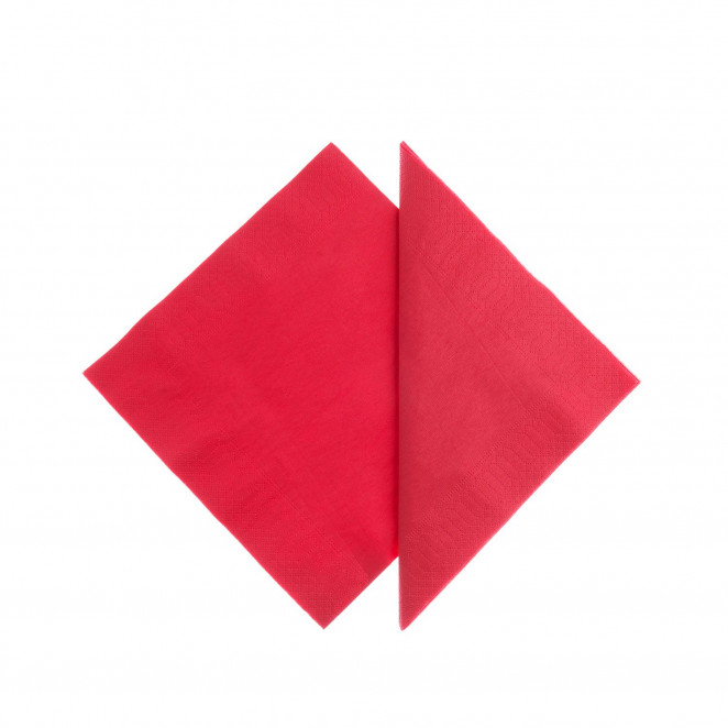 Tovaglioli Tissue Unicolor 25x25 cm Rosso