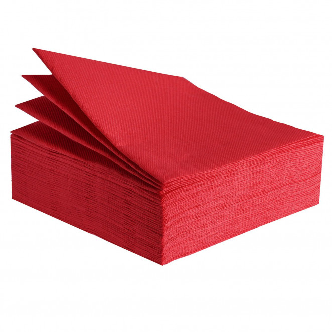 Tovaglioli Tissue Unicolor 38x38 cm Rosso